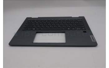 Lenovo 5CB1P74337 C-Cover with keyboard, Russian, Luna Grey, FingerPrint, US