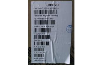 Lenovo 5CB1P74345 Tastatur inkl. Topcase ASM_HUN H 83KX FP LG