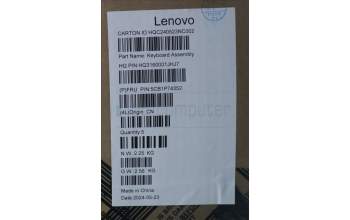 Lenovo 5CB1P74352 Tastatur inkl. Topcase ASM_CZE/SLK H83KX FP LG