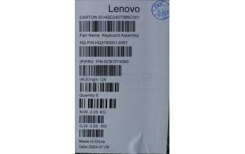 Lenovo 5CB1P74360 Tastatur inkl. Topcase spanisch H 83KX FP CB