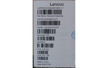 Lenovo 5CB1P74375 C-Cover with keyboard,Hebrew,Cosmic Blue,FingerPrint