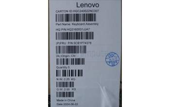 Lenovo 5CB1P74378 Tastatur inkl. Topcase ASM_BEL H 83KX FP CB