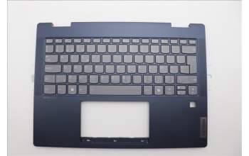 Lenovo 5CB1P74378 C-Cover with keyboard, Belgian, Cosmic Blue, FingerPrint, UK