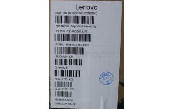 Lenovo 5CB1P74383 C-Cover with keyboard, Czech Slovakian, Cosmic Blue, Fingerprint, UK