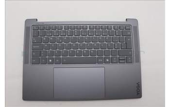 Lenovo 5CB1P74767 C-Cover with keyboard, Portuguese, Luna Grey, Puresight Logo, UK