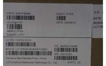 Lenovo 5CB1P85660 C-Cover with keyboard, Czech Slovakian, TouchPad, UK