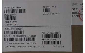 Lenovo 5CB1P85663 Tastatur inkl. Topcase ASM_FRA L83HM/TP