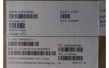 Lenovo 5CB1P85685 C-Cover with keyboard, Ukraine, TouchPad, US