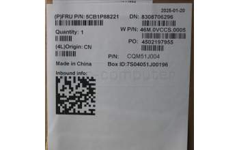 Lenovo 5CB1P88221 C-Cover with keyboard, Czech Slovakian, Cloud Grey, Backlight, UK