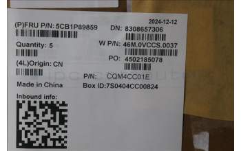 Lenovo 5CB1P89859 C-Cover with keyboard, US English Euro, Polar Blue, Backlight, US