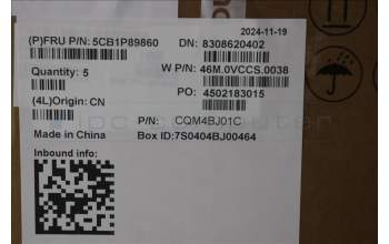 Lenovo 5CB1P89860 C-Cover with keyboard, French, Polar Blue, Backlight, US