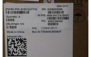 Lenovo 5CB1Q27716 C-Cover with keyboard, US English Euro, Cloud Grey, Backlight