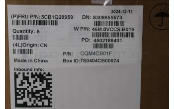 Lenovo 5CB1Q28959 Tastatur inkl. Topcase ASM_ITA W83J3 CG BL