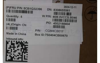 Lenovo 5CB1Q32396 C-Cover with keyboard, Italian, Cloud Grey, UK