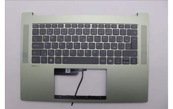 Lenovo 5CB1Q32415 C-Cover with keyboard, Czech Slovakian, Storm Grey, Backlight, UK