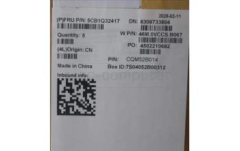 Lenovo 5CB1Q32417 C-Cover with keyboard, US English Euro, Storm Grey, Backlight, US