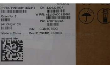 Lenovo 5CB1Q32418 C-Cover with keyboard, French, Storm Grey, Backlight, US