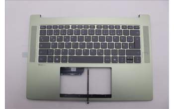 Lenovo 5CB1Q32421 C-Cover with keyboard, German, Storm Grey, Backlight, UK