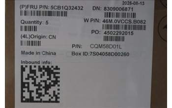 Lenovo 5CB1Q32432 C-Cover with keyboard, Russian, Storm Grey, Backlight, US