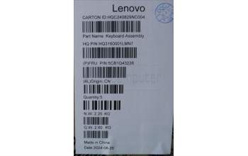 Lenovo 5CB1Q43226 Tastatur inkl. Topcase ASM ENG H 83GH FP LG