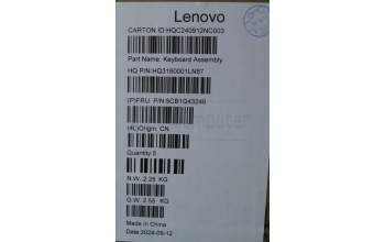 Lenovo 5CB1Q43246 Tastatur inkl. Topcase ASM NORDIC H 83GH FP LG
