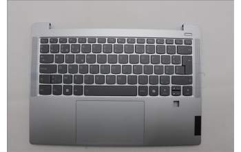 Lenovo 5CB1Q43348 C-Cover with AI keyboard, Belgian, Cloud Grey, Backlight, Fingerprint, UK