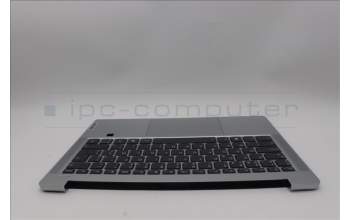 Lenovo 5CB1Q43348 C-Cover with AI keyboard, Belgian, Cloud Grey, Backlight, Fingerprint, UK