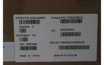 Lenovo 5CB1Q44873 C-Cover with AI keyboard, Hebrew, Abyss Blue, Backlight, Fingerprint, US