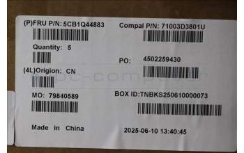 Lenovo 5CB1Q44883 C-Cover with AI keyboard, Nordic, Abyss Blue, Backlight, Fingerprint, UK