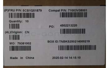 Lenovo 5CB1Q51879 LCD Cover W/Ant C83J6 IR CLGY 3.0T