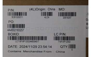 Lenovo 5CB1Q52011 Hinge CAP, 83K0, Luna Grey