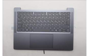 Lenovo 5CB1Q60094 C-Cover with keyboard, Belgian, Luna Grey, Backlight, UK