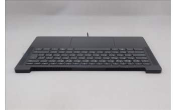 Lenovo 5CB1Q60094 C-Cover with keyboard, Belgian, Luna Grey, Backlight, UK