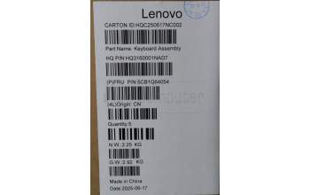 Lenovo 5CB1Q64054 C-Cover with keyboard, Arabic, Luna Grey, Backlight, US