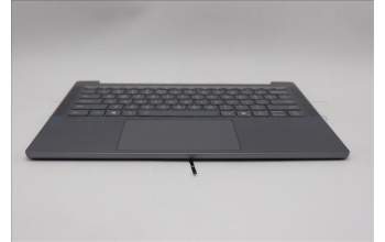 Lenovo 5CB1Q64060 C-Cover with keyboard, US English Euro, Luna Grey, Backlight, US