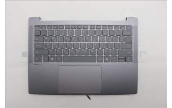Lenovo 5CB1Q64065 C-Cover with keyboard, Greek, Luna Grey, Backlight, US