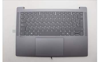 Lenovo 5CB1Q64077 C-Cover with keyboard, Spanish, Luna Grey, Backlight, UK