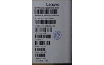 Lenovo 5CB1Q64103 C-Cover with keyboard, Nordic, Luna Grey, Non-Backlight, UK