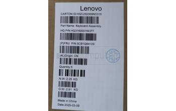Lenovo 5CB1Q64129 C-Cover with keyboard, Italian, Cosmic Blue, Backlight, UK