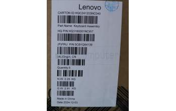 Lenovo 5CB1Q64136 C-Cover with keyboard, Slovenian, Cosmic Blue, Backlight, UK