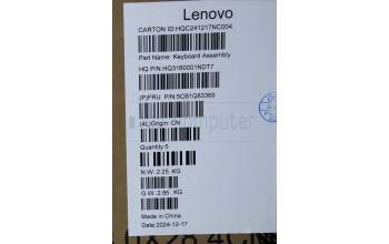 Lenovo 5CB1Q83369 C-Cover with keyboard, Switzerland, Cosmic Blue, Non-Backlight, UK