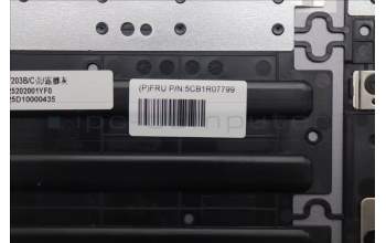 Lenovo 5CB1R07799 C-Cover with keyboard, German, Luna Grey, Backlight, 4CELL, UK