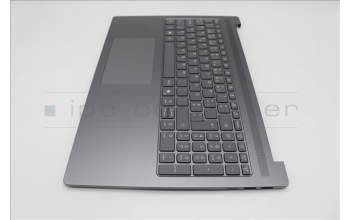 Lenovo 5CB1R07809 C-Cover with keyboard, Portuguese, Luna Grey, Backlight, 4CELL, UK
