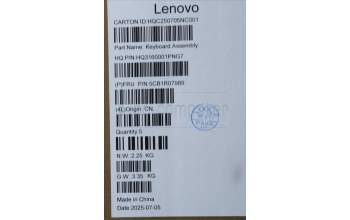 Lenovo 5CB1R07989 C-Cover with keyboard, Ukraine, Cosmic Blue, Backlight, 3CELL, US