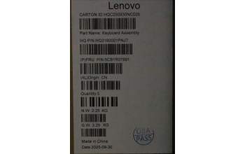 Lenovo 5CB1R07991 C-Cover with keyboard, Belgian, Cosmic Blue, Non-Backlight, 3CELL, UK