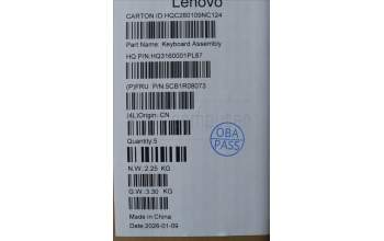 Lenovo 5CB1R08073 C-Cover with keyboard, Spanish, Cosmic Blue, Non-Backlight, 4CELL, UK