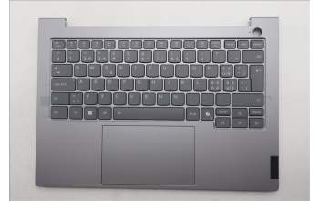 Lenovo 5CB1R08686 C-Cover with keyboard, Switzerland, Arctic Grey, Backlight, H-series, UK