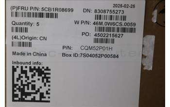 Lenovo 5CB1R08699 C-Cover with keyboard, Russian, Arctic Grey, Backlight, H-series, US