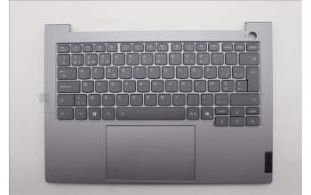 Lenovo 5CB1R08702 C-Cover with keyboard, Belgian, Arctic Grey, Backlight, H-series, UK