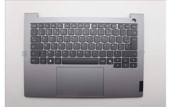 Lenovo 5CB1R08722 C-Cover with keyboard, French, Arctic Grey, Non-Backlight, U-series, US